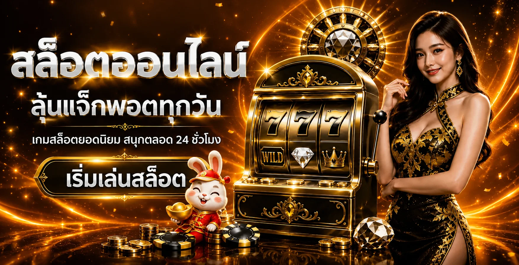 เกมสล็อตและตัวละครประกอบ V-WIN789 slot